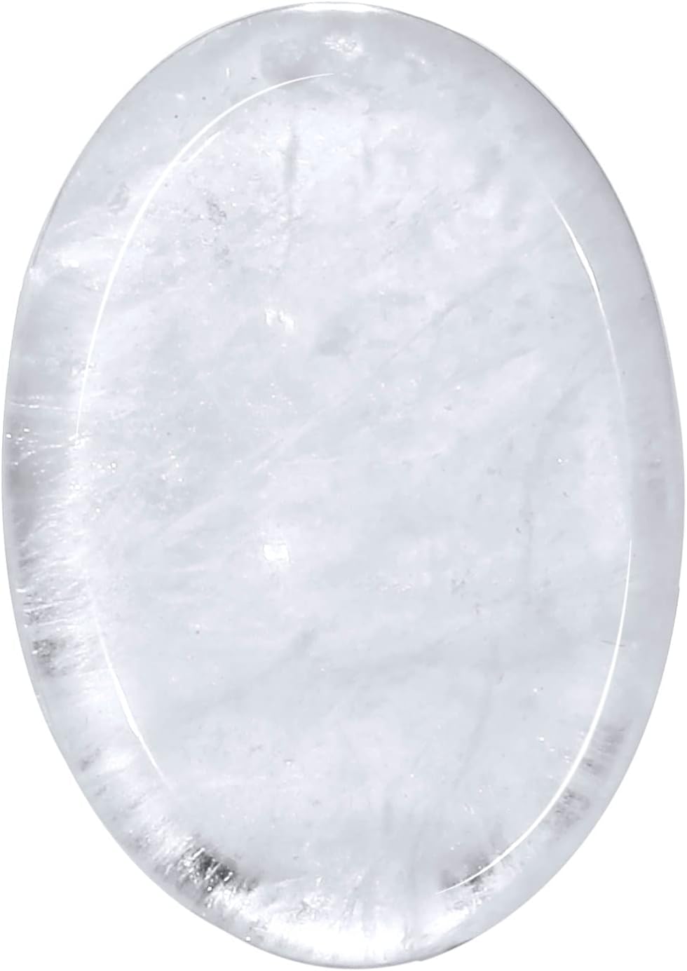 Oval Thumb Worry Stone Pack of 4 Rock Quartz for Anxiety Relief and Meditation