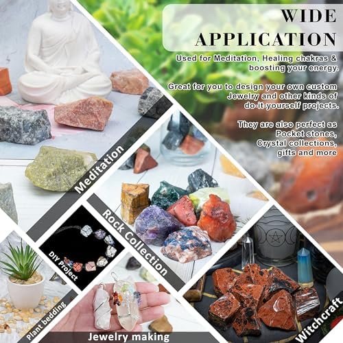 Crocon 12 LB Blue Aragonite Rough Stones Bulk for Tumbling Polishing and Chakra Healing