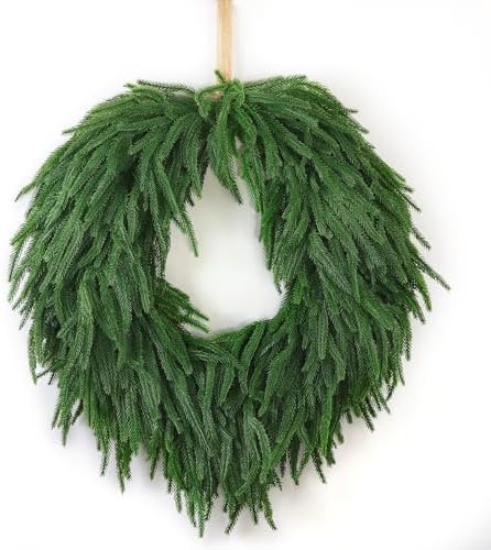 24 Inch Norfolk Pine Wreath for Front Door