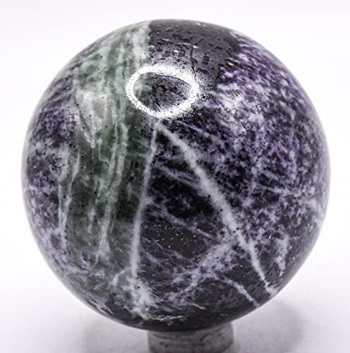 55mm Deep Purple Lilac Kammererite Sphere with Stand
