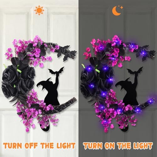 2025 Halloween Black Cat Door Wreath
