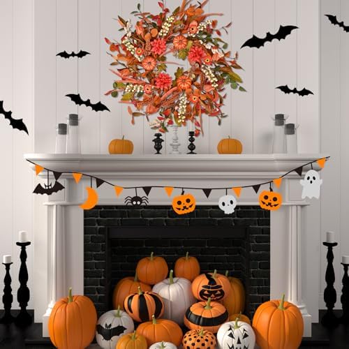 24 Inch Fall Wreath with Mixed Leaves and Berries