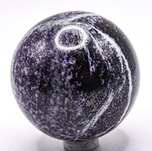 55mm Deep Purple Lilac Kammererite Sphere with Stand