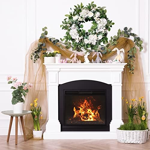 24 Inch Artificial Spring Summer Wreath for Front Door
