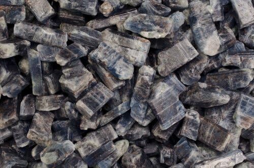 Fantasia 1 lb Translucent Blue Sapphire and Kyanite Rough Stones