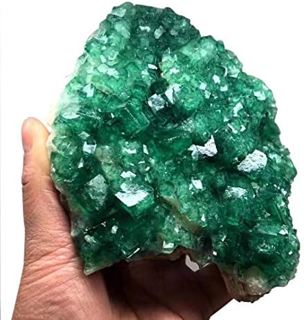 1pc 1000g-1200g Green Fluorite Geode Cluster Rough Stone Mineral Specimen
