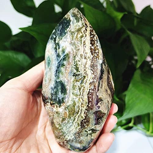 Natural Stones Sea Jade Crystal Flame Agate Mineral Specimen