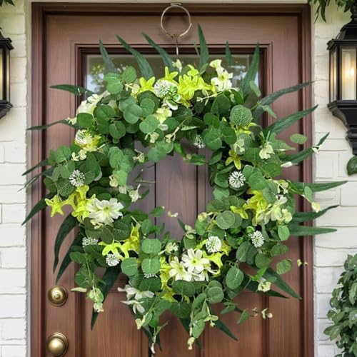 Eucalyptus Wreath for Front Door Spring Greenery Decor