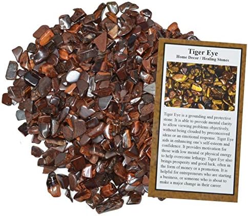 Hypnotic Gems 5 lbs Polished Dyed Red Tiger Eye Rock Chips