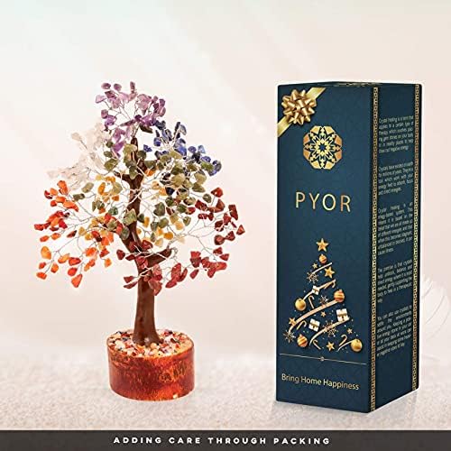 PYOR Seven Chakra Crystal Tree Healing Energy Generator