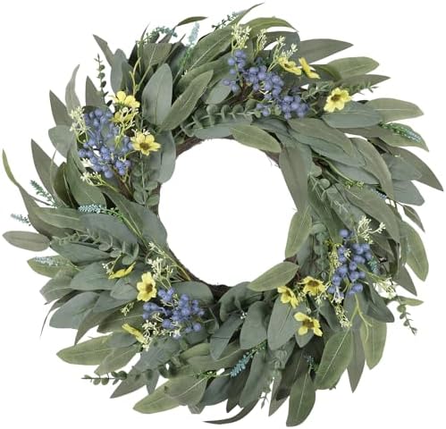 26 Inches Large Eucalyptus Spring Wreath for Front Door