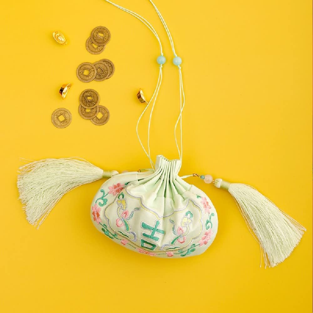 Quenny Chinese Style Lake Green Sachet Bag