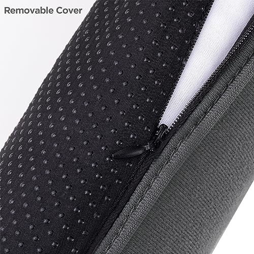 Sunolga 2 Pack Door Draft Stopper with Glass Beads and Cotton Black