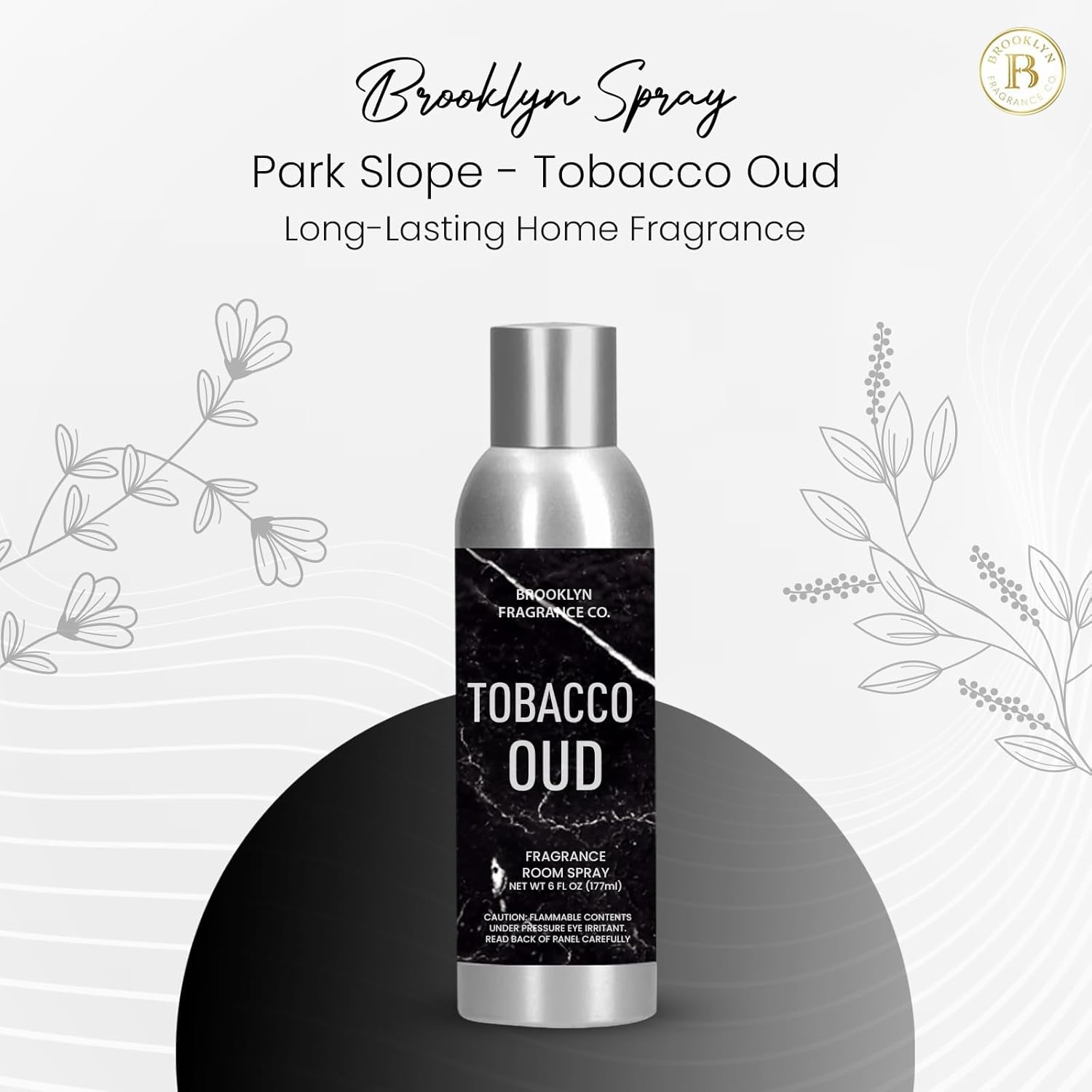 Brooklyn Fragrance Co Park Slope Room Spray - Premium Tobacco Oud