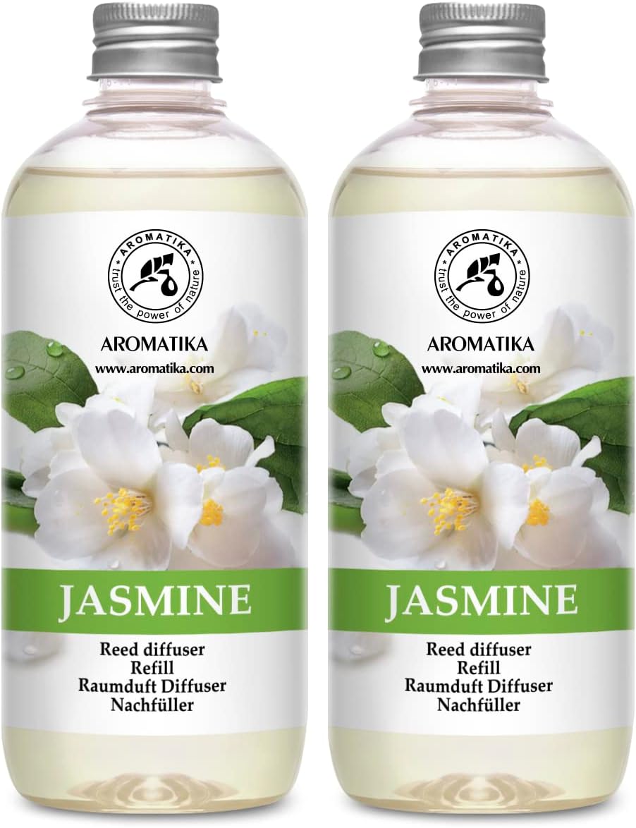 Jasmine Essential Oil Reed Diffuser Refill 2x500ml