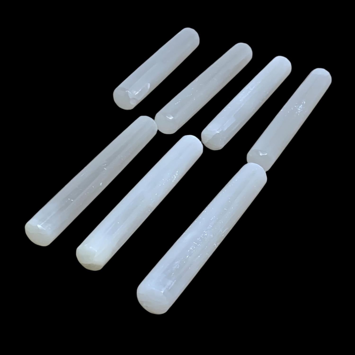 20pcs Selenite Crystal Wands for Meditation and Spiritual Work