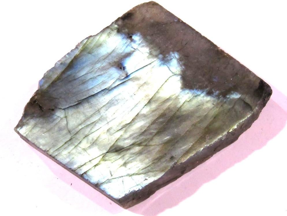 Large Polished Labradorite Slab ExA Quality Velvet Bag