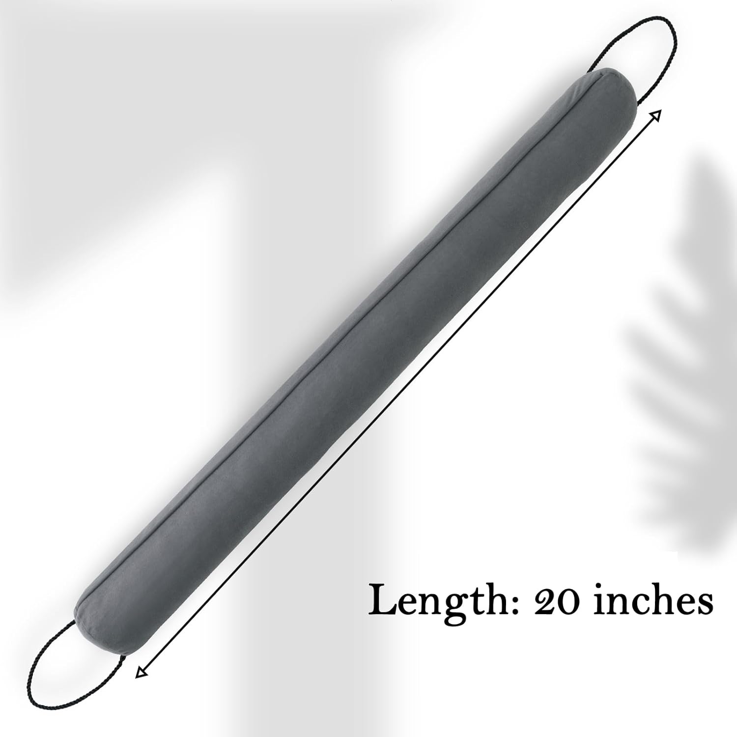 Sunolga 2 Pack Door Draft Stopper with Glass Beads and Cotton Black