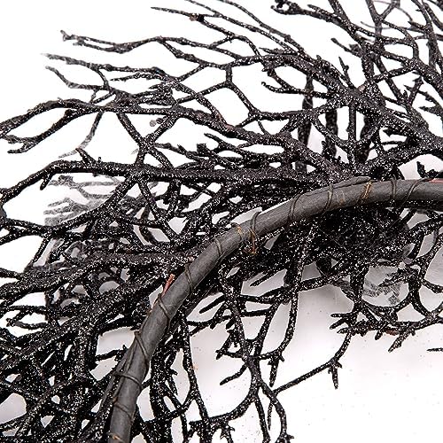 18 Inch Halloween Wreath with Spiders and Webs