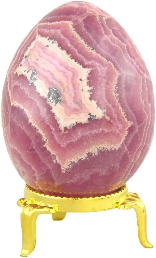 Rhodochrosite Healing Egg with Stand Reiki Activated