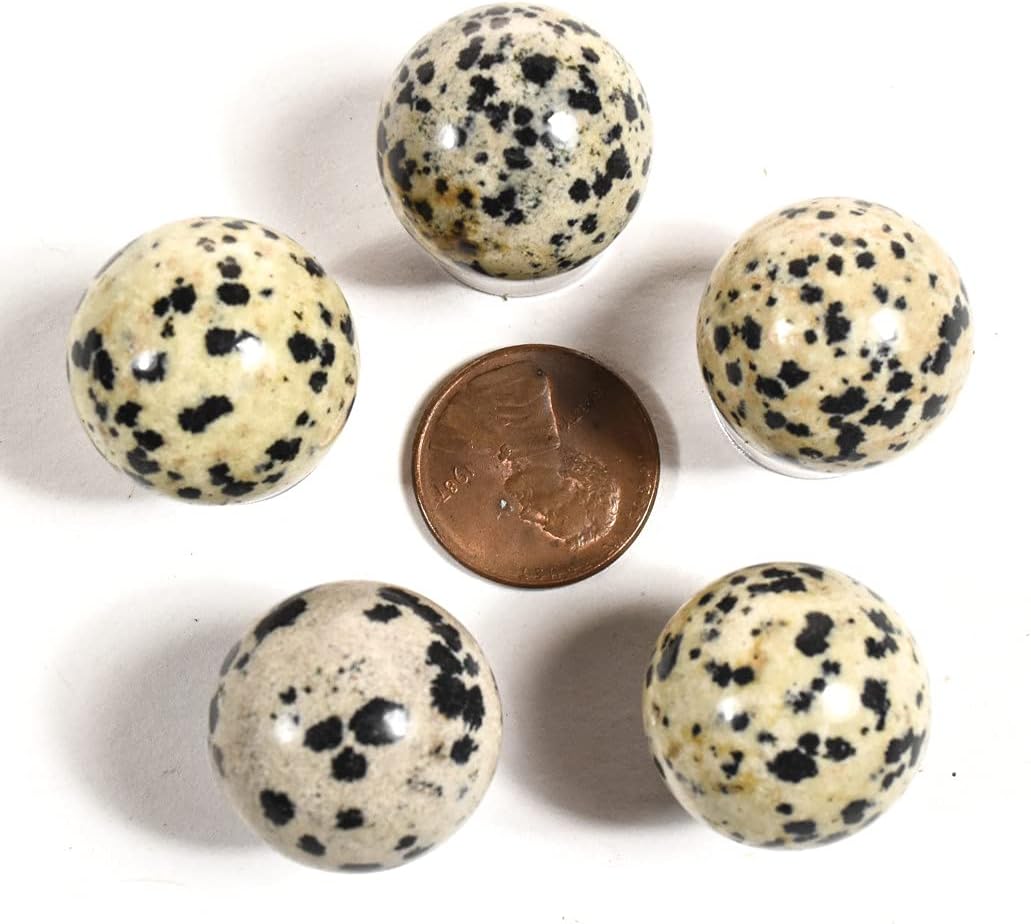 Dalmatian Jasper Sphere Natural Gemstone Decor Ball