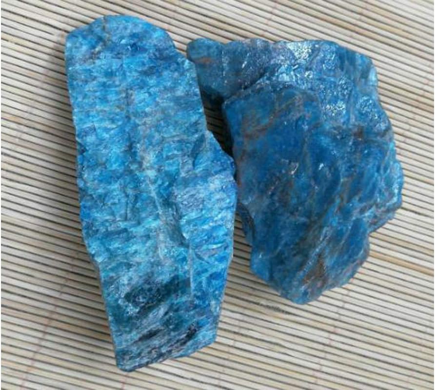Blue Apatite Healing Crystal Rough Stones for Tumbling and Wire Wrapping