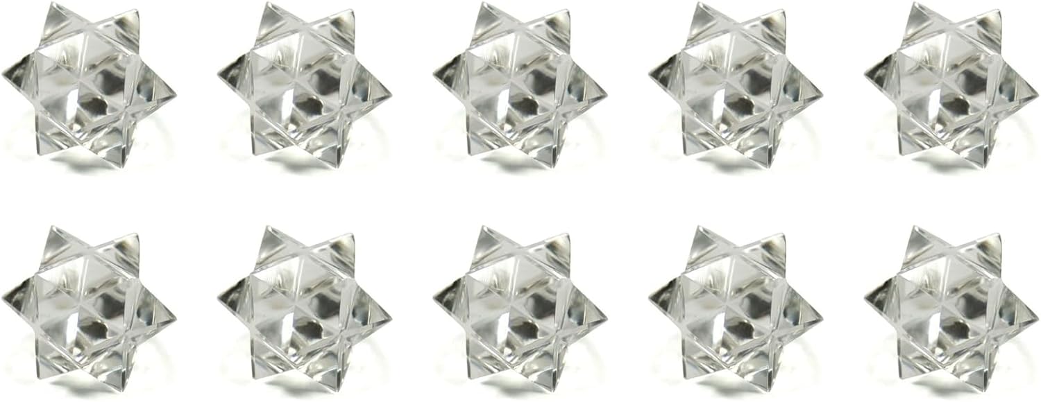 Jet Crystal Quartz Merkaba Star Healing Stone
