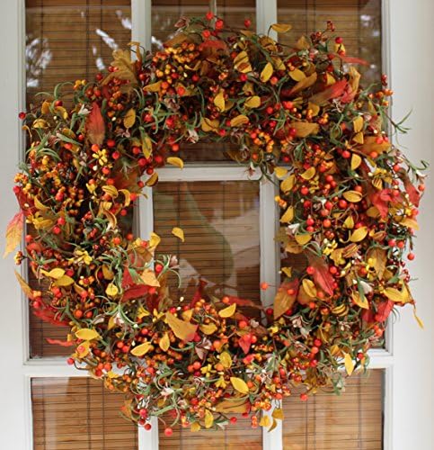 The Wreath Depot Appalachia Berry Silk Fall Door Wreath