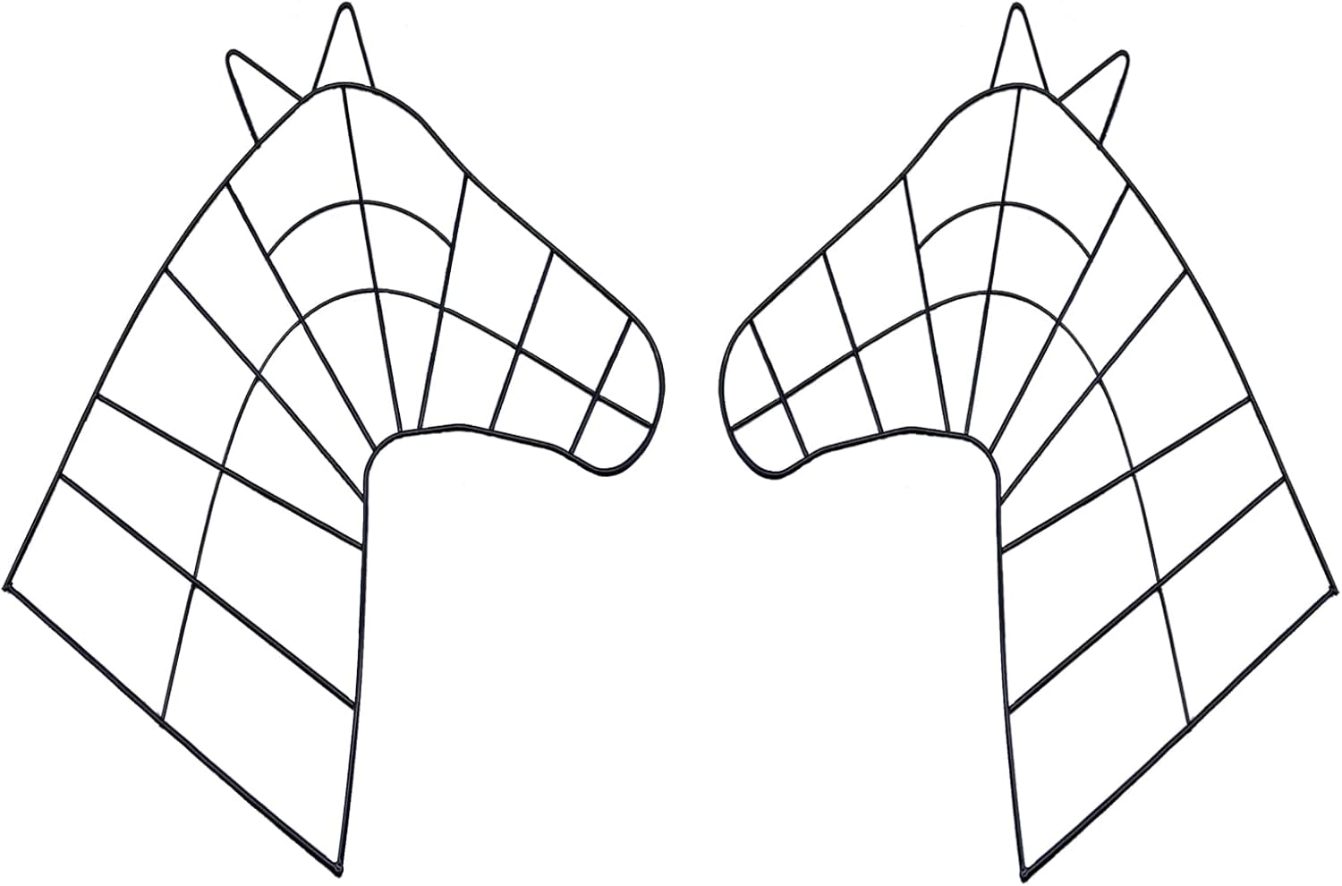 SOHAIL Horse Head Wire Wreath Frame 2PCS 16in Double Ears