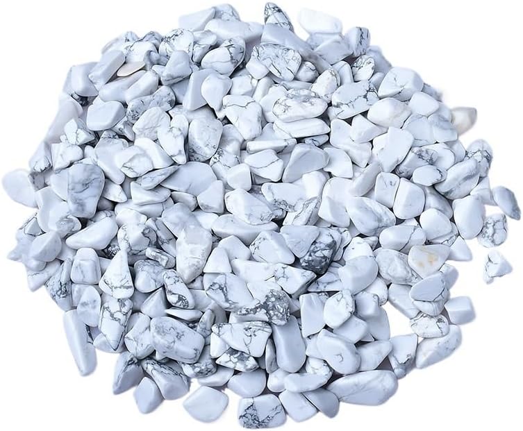 Natural White Turquoise Crystal Gravel 5-7mm for Fountain and Decor