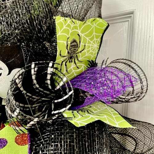 Never Trust The Living Halloween Deco Mesh Wreath 24 28 Inch