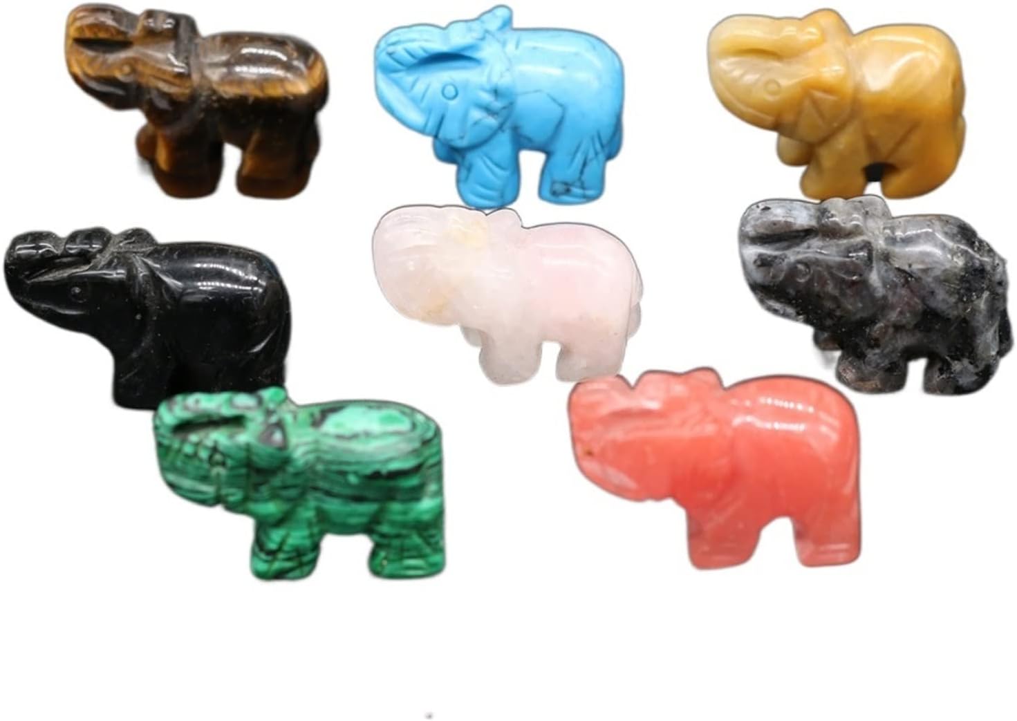 Blue Turquoise Elephant Statue Home Decoration