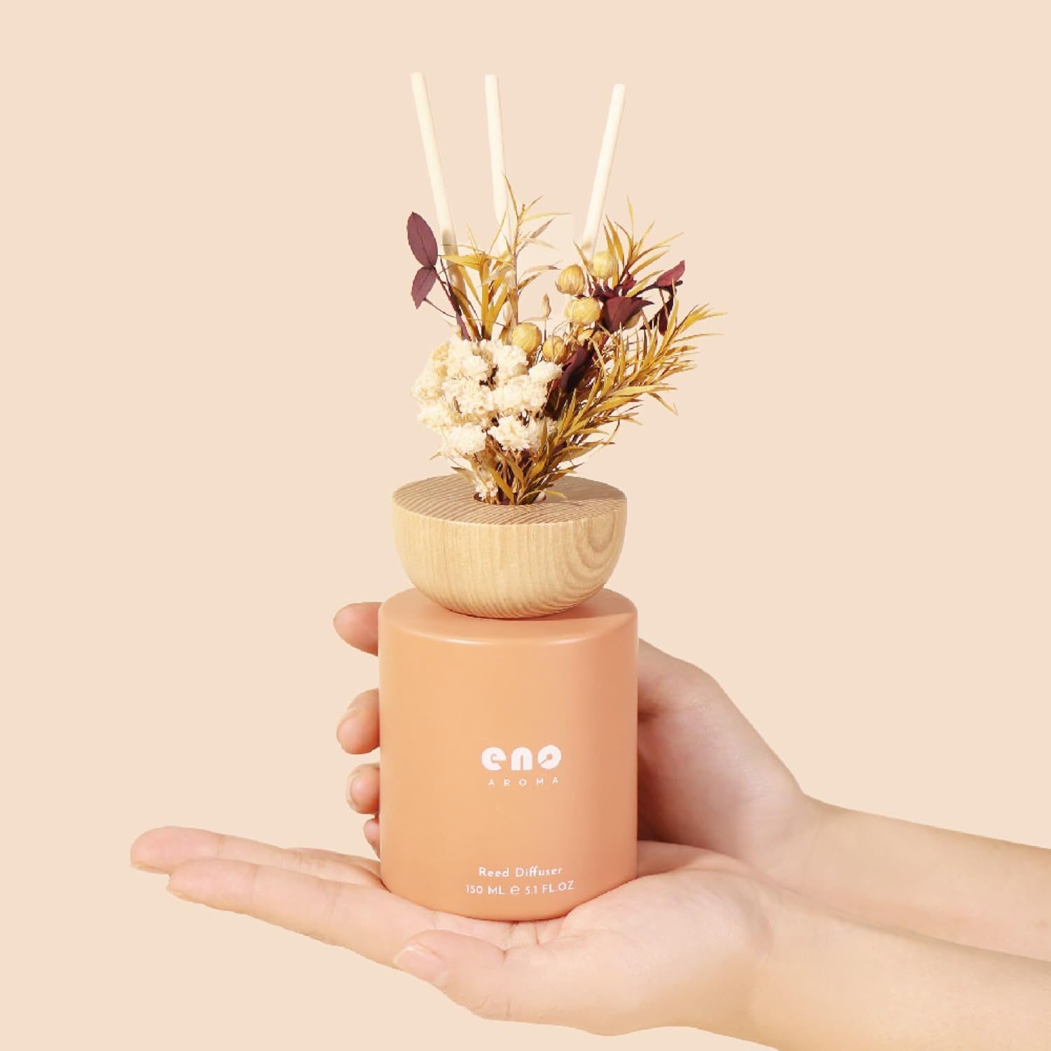 Reed Diffuser Set with Dried Flowers and Essential Oils