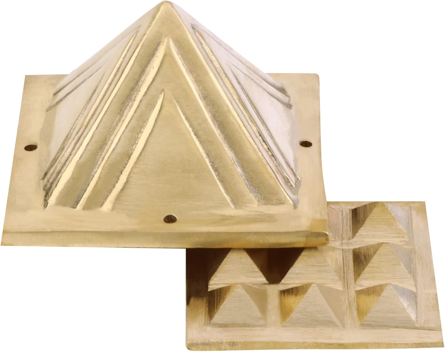 Brass 2 Layer Vastu Pyramid for Home and Office