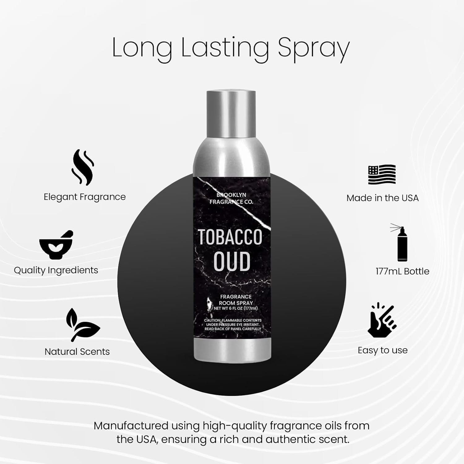 Brooklyn Fragrance Co Park Slope Room Spray - Premium Tobacco Oud