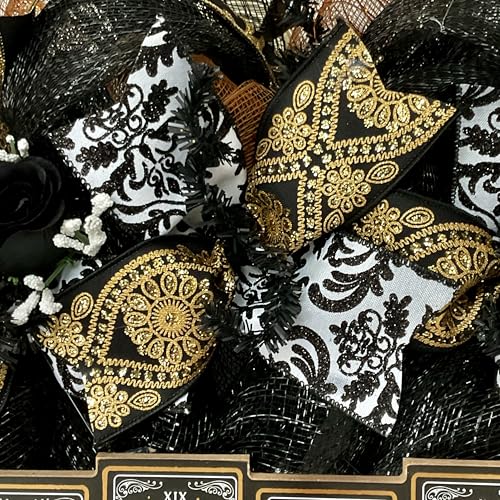 Wood Tarot Card Halloween Wreath 24 or 28 Inches