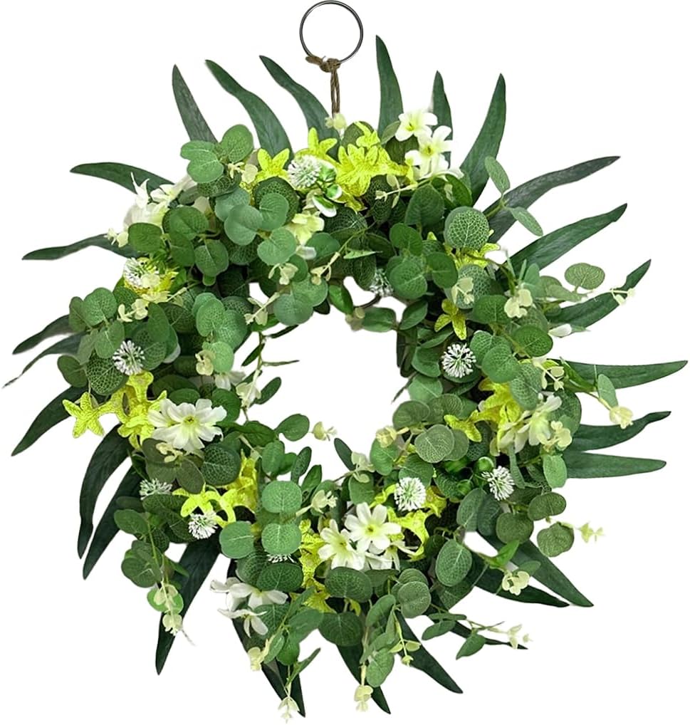 Eucalyptus Wreath for Front Door Spring Greenery Decor