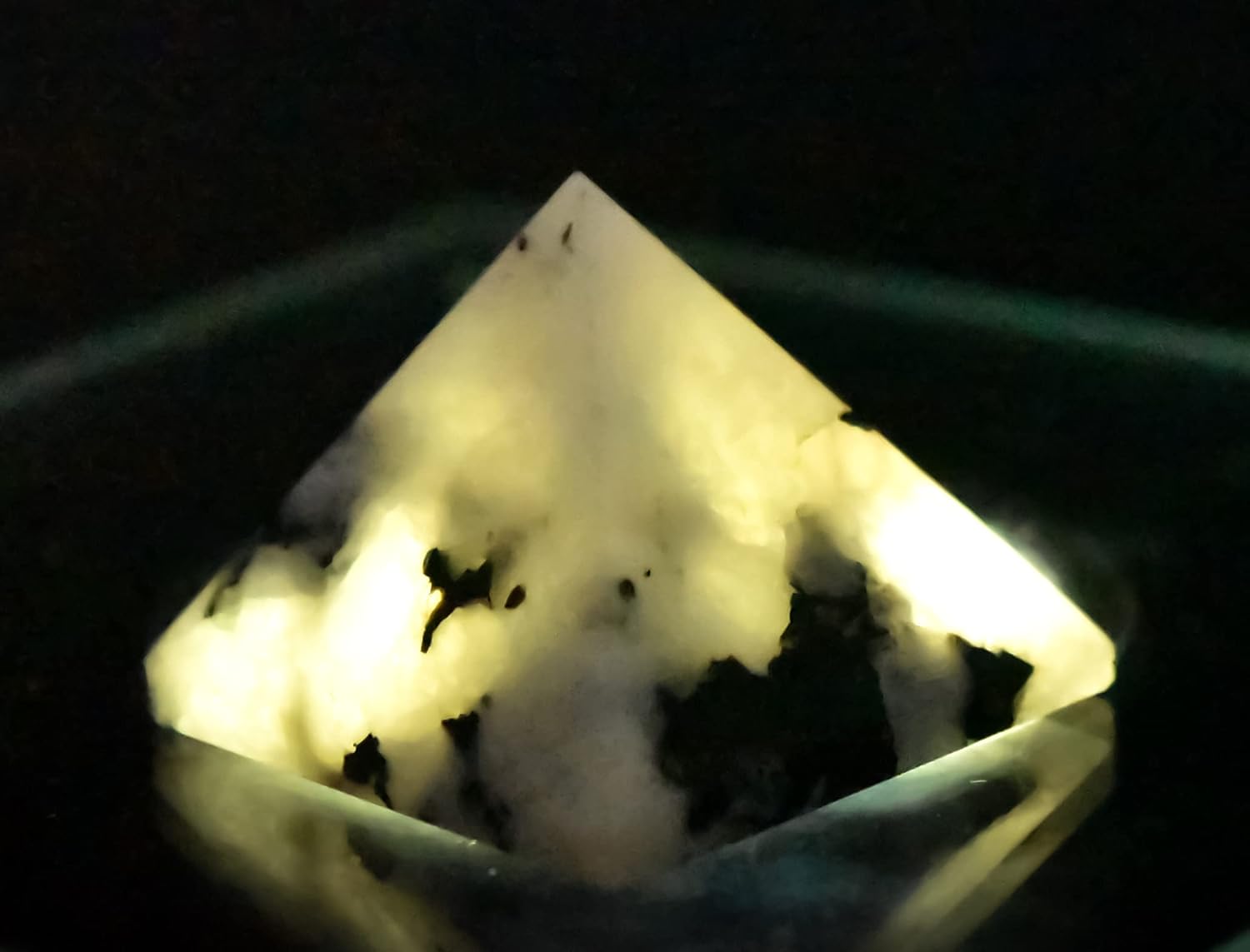 HQRP Rainbow Moonstone Pyramid Natural Decor Specimen