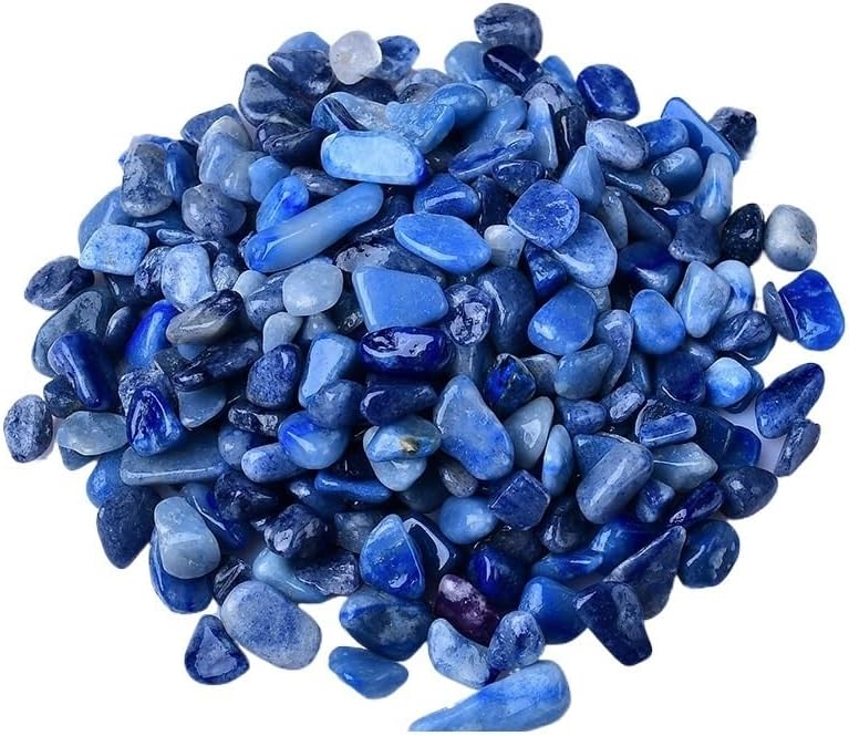 NASTYA Natural Blue Crystal Gravel Tumbling Stones 5-7mm 1000g