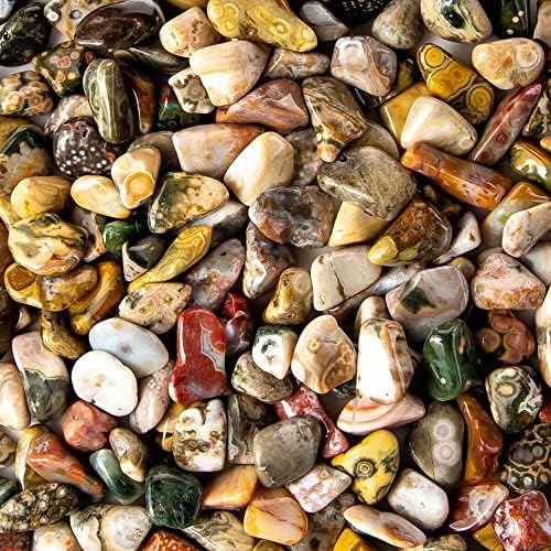 12 lb Tumbled Ocean Jasper Gemstone Crystals