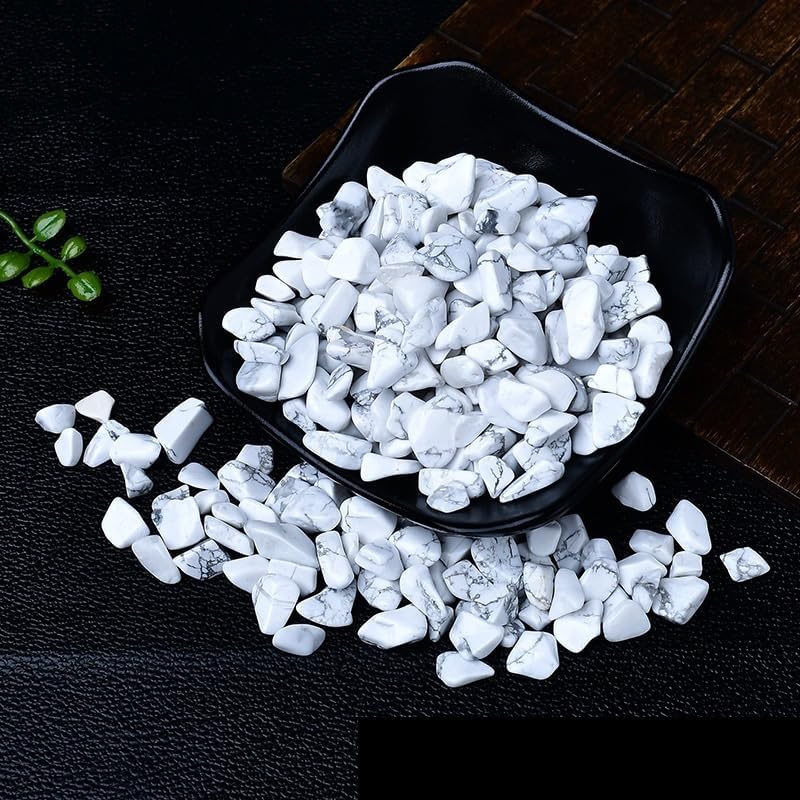 Natural White Turquoise Crystal Gravel 5-7mm for Fountain and Decor