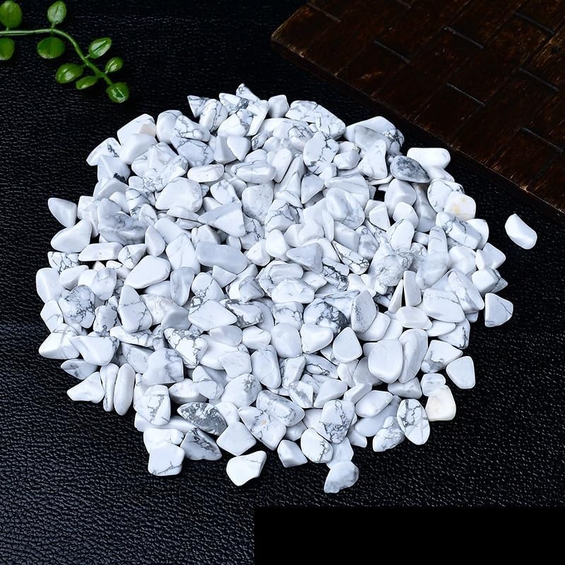 Natural White Turquoise Crystal Gravel 5-7mm for Fountain and Decor