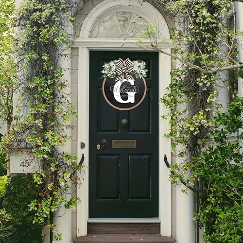 Billamb 26 Letter Front Door Welcome Wreath