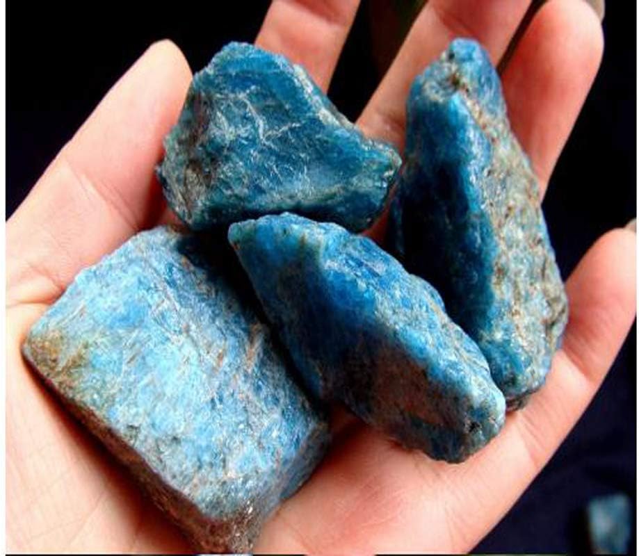 Blue Apatite Healing Crystal Rough Stones for Tumbling and Wire Wrapping