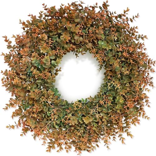 26 Inch Fall Wreath for Front Door Outdoor Decor