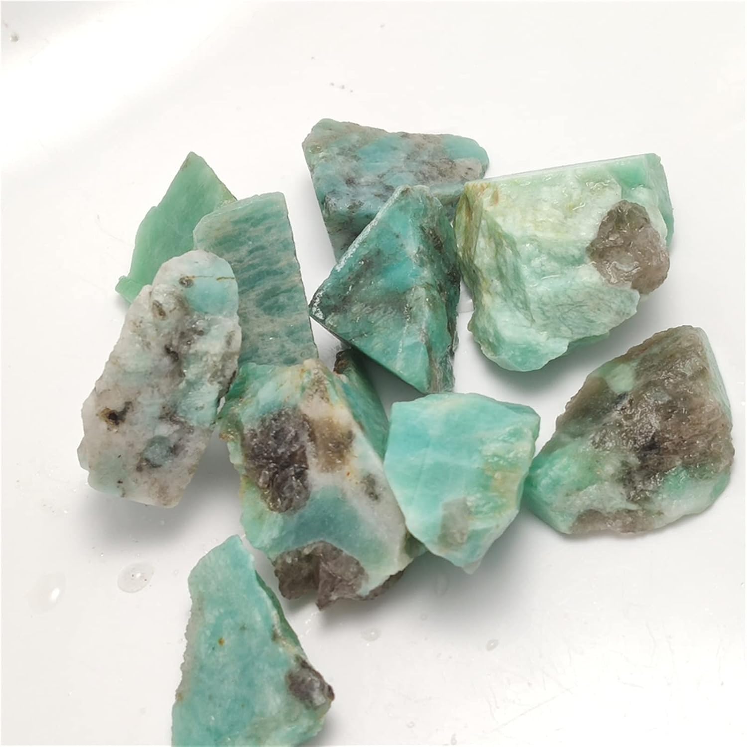 Natural Amazonite Stones 1000g for Indoor Fountain