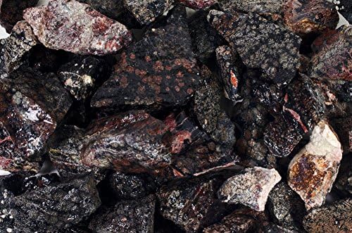 Fantasia Red Snowflake Obsidian Rough Stones 1 lb