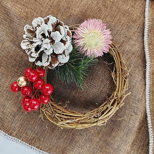 TIHOOD 16PCS 4 Inch Grapevine Wreath Garland