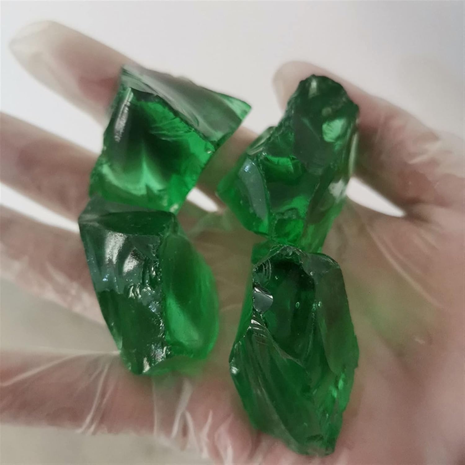 ASHDEL 1PC Sea Glaze Crystal Stone for Indoor Fountain