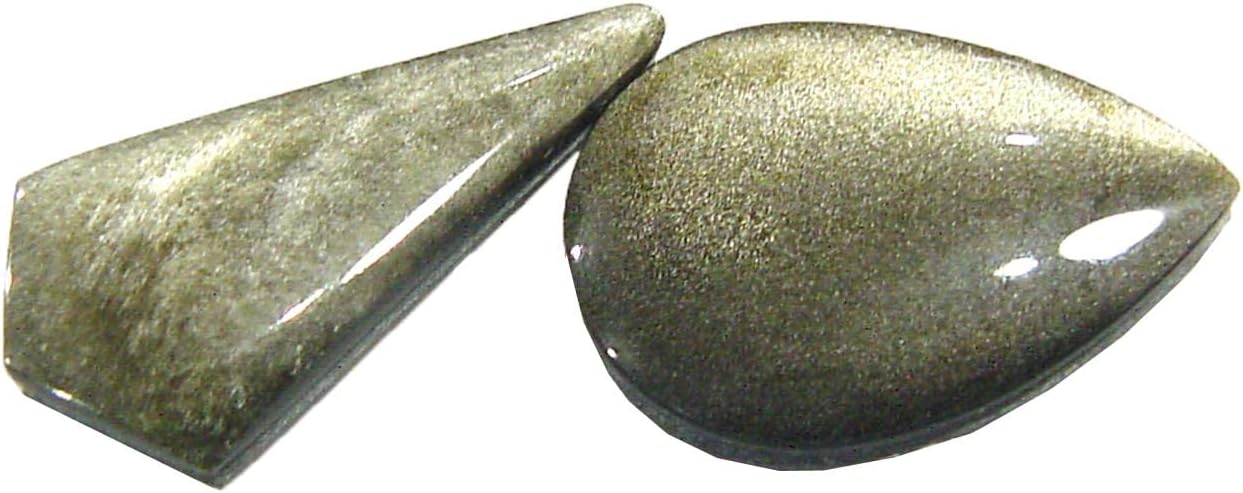 Mexican Gold Sheen Obsidian Lapidary Gem Stone Set 31 Pieces